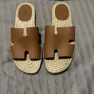Hermes Brown Sandals